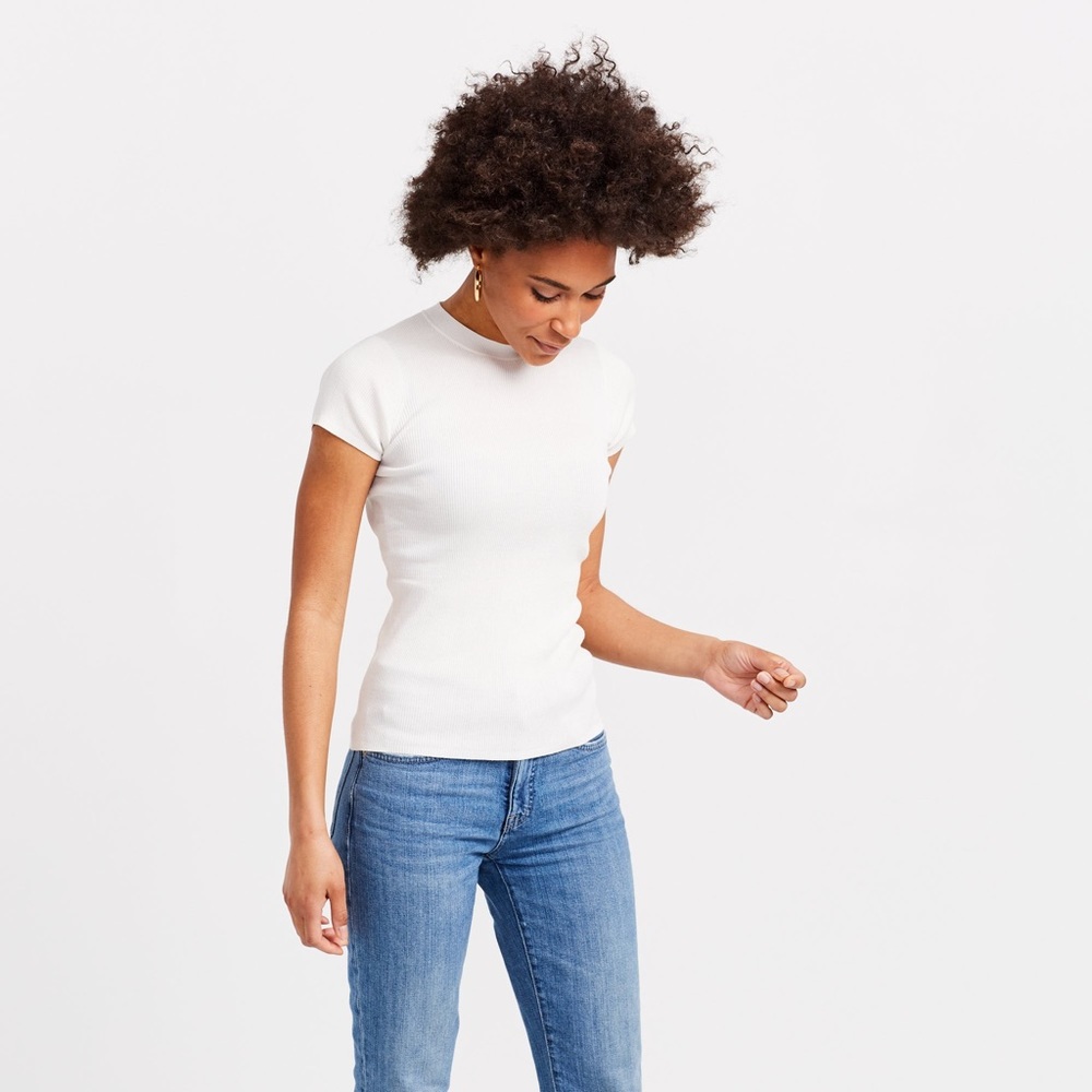 Brass Clothing Layering Tee S white